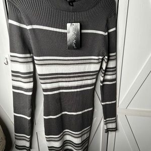 Striped Sweater dress for petite or teenager